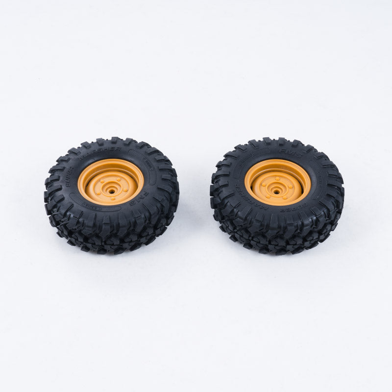 FCX10 Range Rover/Defender Wheel Assembly 1 Pair (25 Degrees)