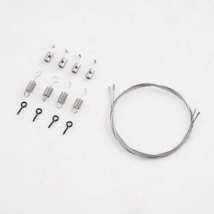 FCX10 Discovery/Range Rover/Defender 110 Branch Divider kit: springs, cable, clamps, eye screws.