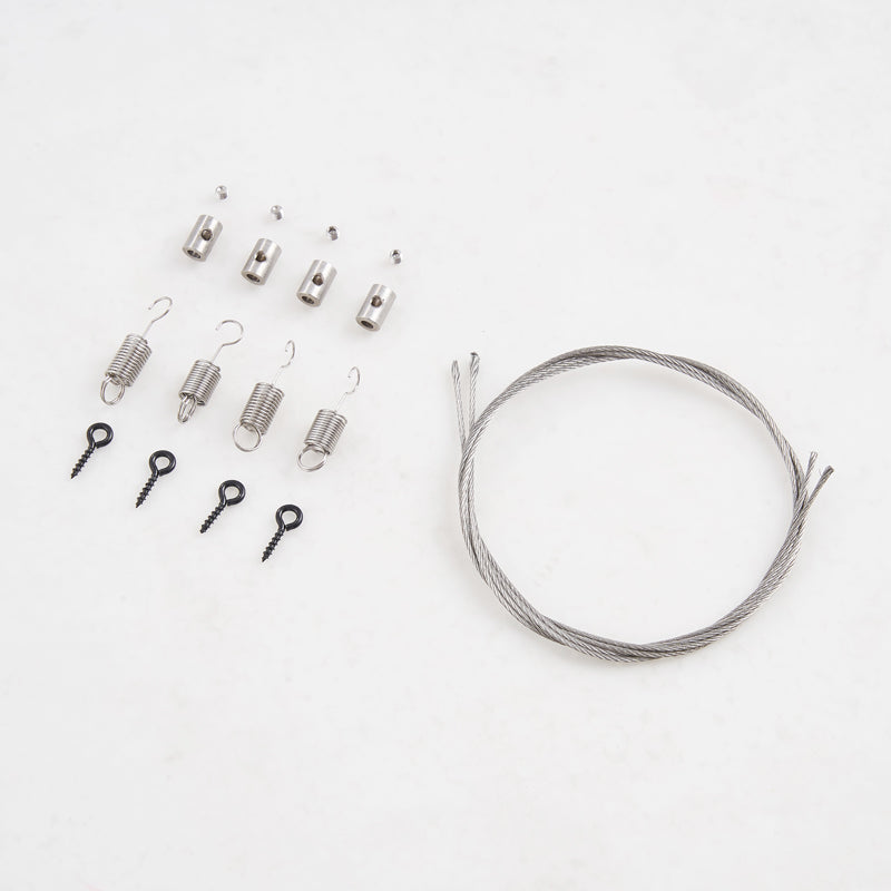 FCX10 Discovery/Range Rover/Defender 110 Branch Divider kit: springs, cable, clamps, eye screws.