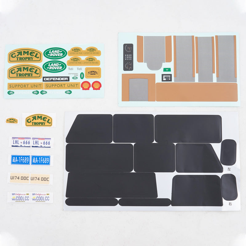 FCX10 Defender 110 Decal Sheet Set