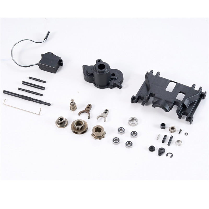 FCX10 PRO LC80 V2 switch mode set transmission upgrade parts, gears, servo.