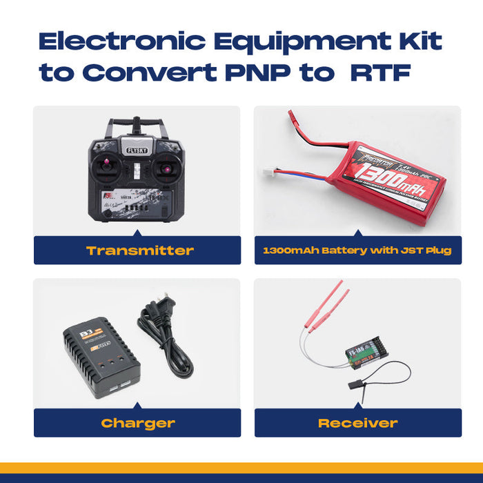 🎁 Electronic Equipment Kit to Convert PNP to RTF (1300mAh Battery with JST Plug)
