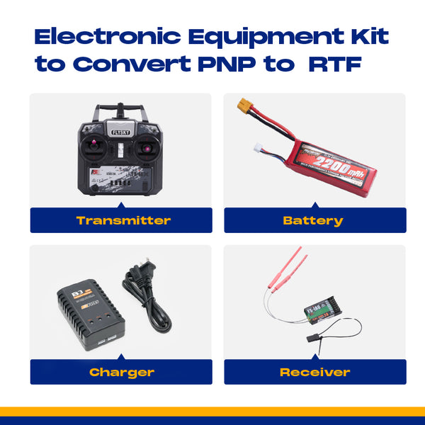 Electronic Equipment Kit to Convert PNP to RTF (2200mAh Battery with XT60 Plug)