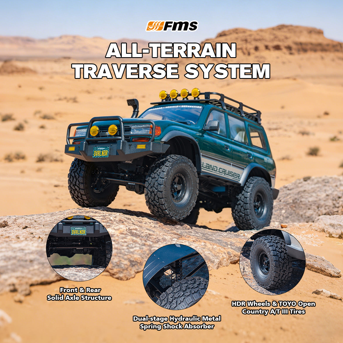 FMS 1:10 FCX10 OVR LC80 RS Brushless