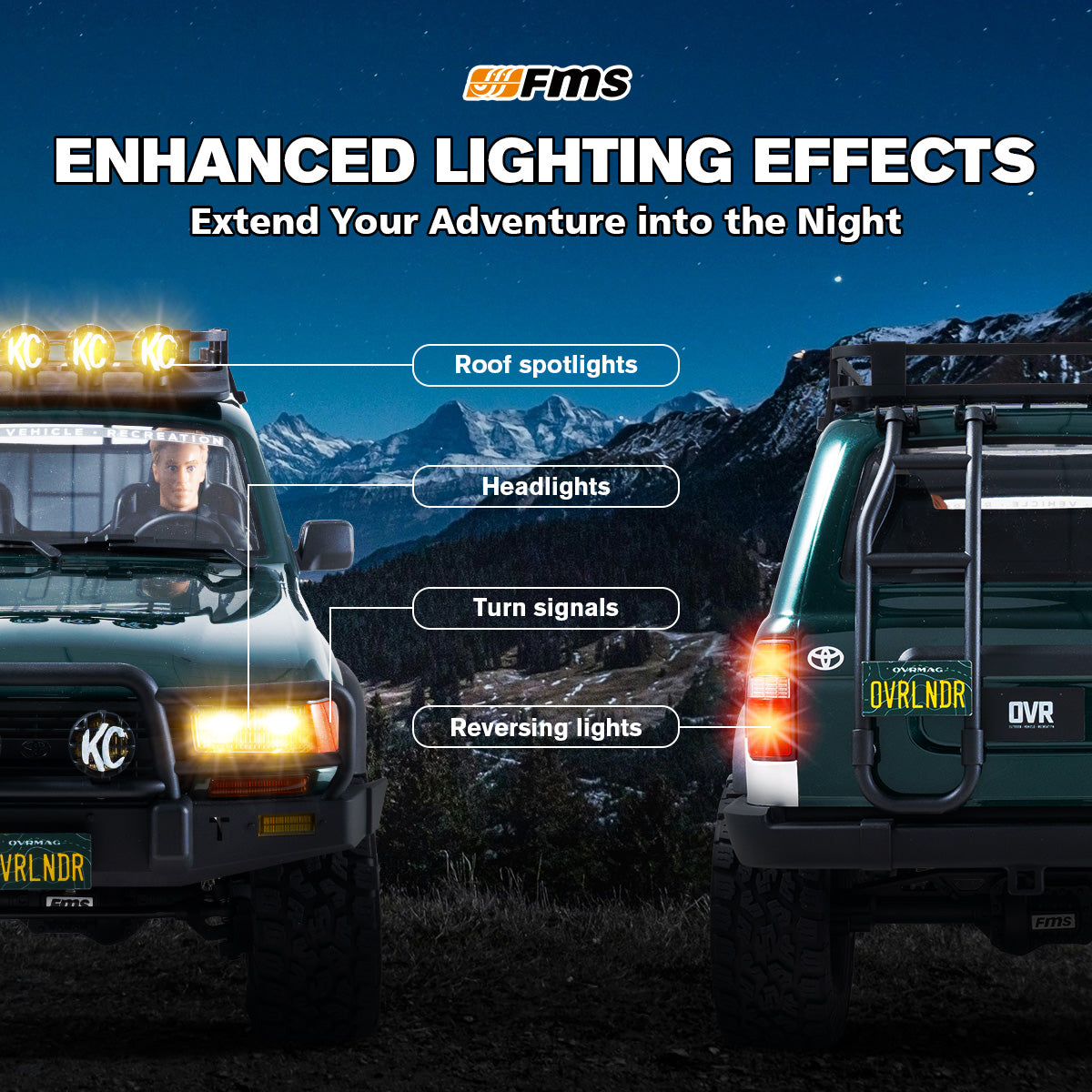 FMS 1:10 FCX10 OVR LC80 RS Brushless