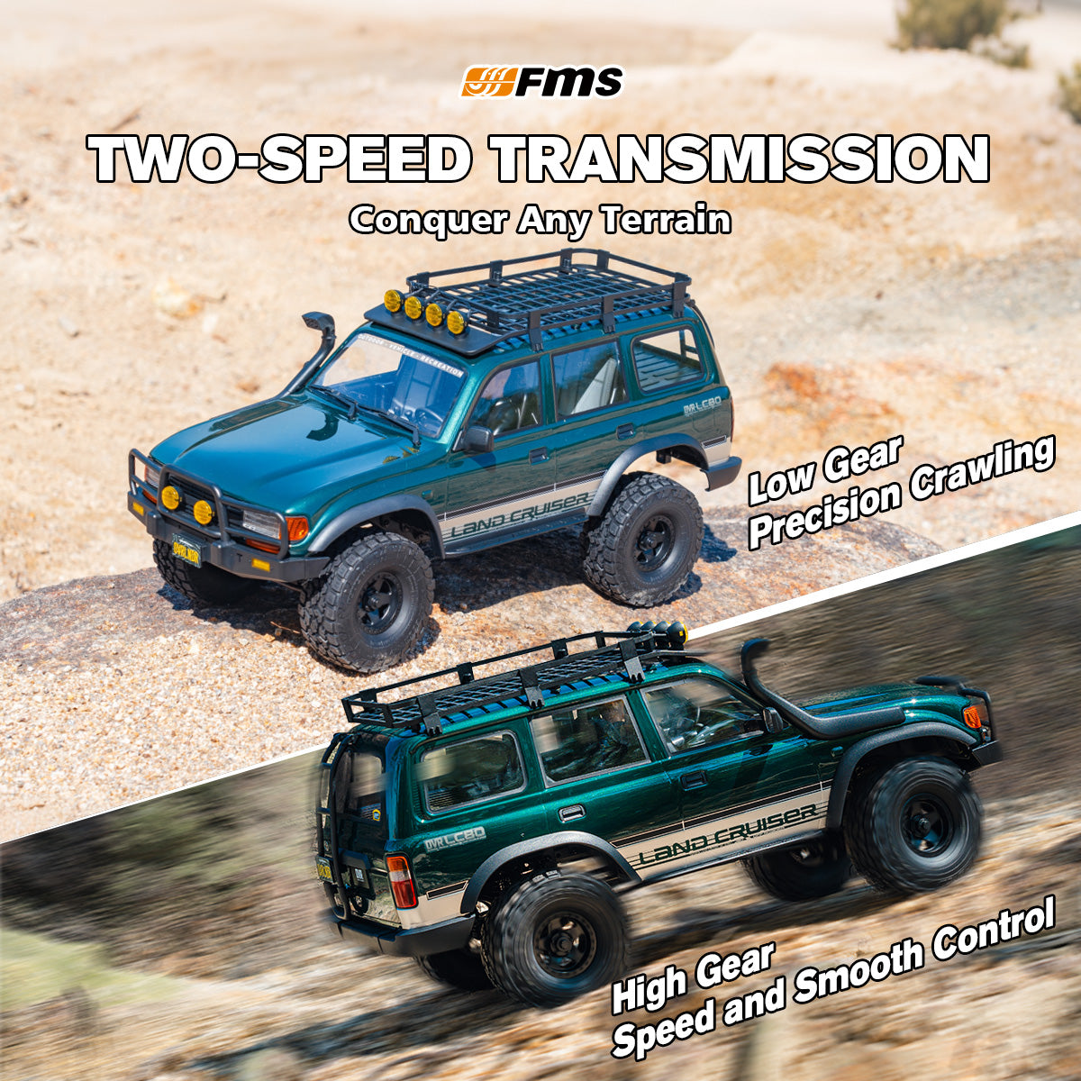 FMS 1:10 FCX10 OVR LC80 RS Brushless