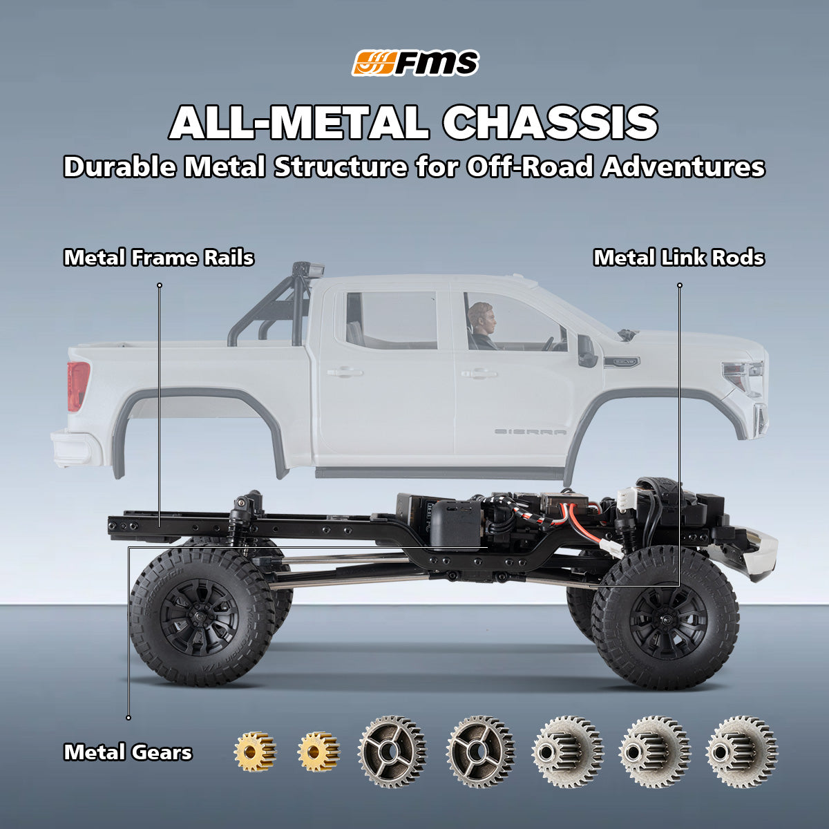 FMS FCX18S 1:18 GMC Sierra S RTR Brushless