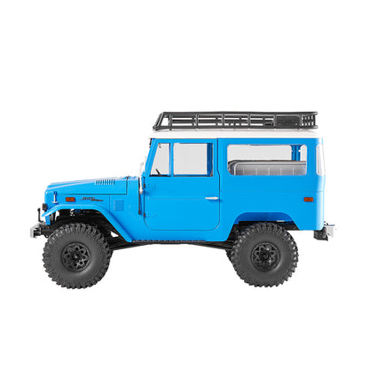 Blue FMS 1:10 Toyota Land Cruiser FJ40 RS RC car with roof rack