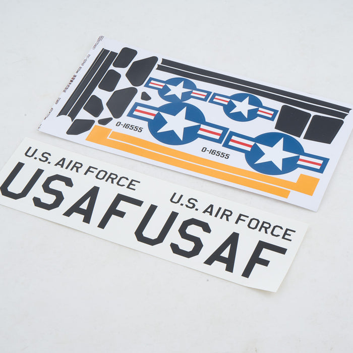 800mm Beaver Decal Sheet (Yellow/Red)