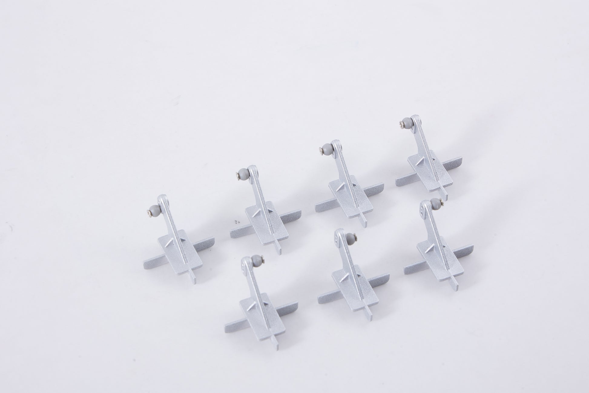 Set of six 80mm F-86 control horns for RC aircraft