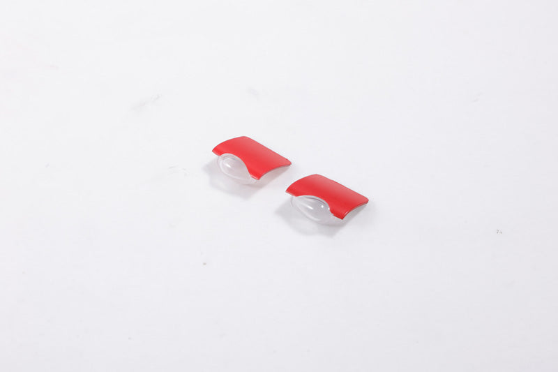 Red lamp covers for 80mm F-86 RC model, featuring clear lenses