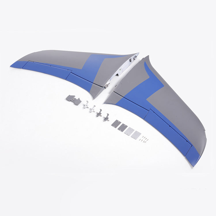Blue and gray 80mm Integral Main Wing Set for RC airplane models