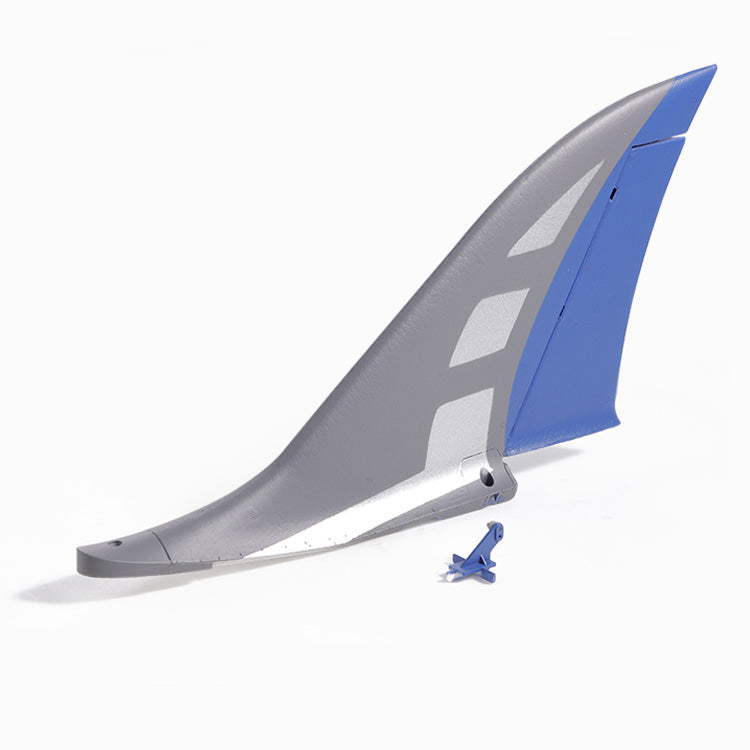 80mm Integral Vertical Stabilizer in red and blue for remote control models