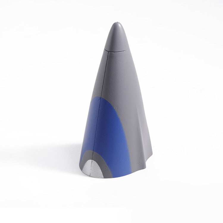 80mm integral cowl in red and blue for RC aircraft models.