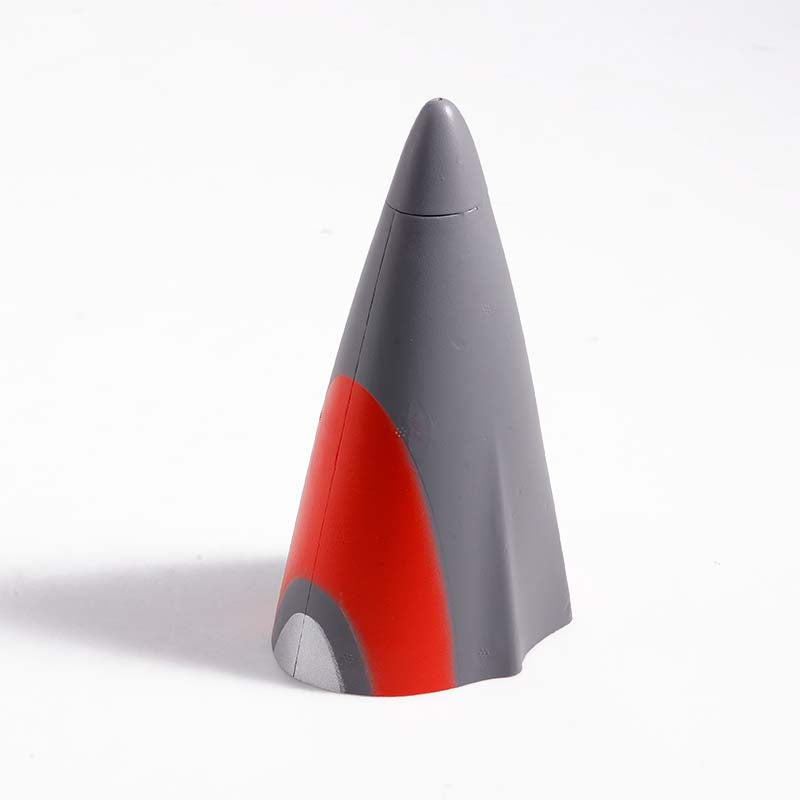 80mm Integral Cowl in red and gray for RC models.