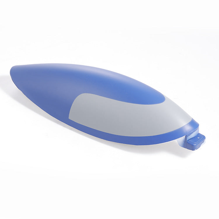 80mm RC model canopy in blue and gray for enhanced aerodynamics.