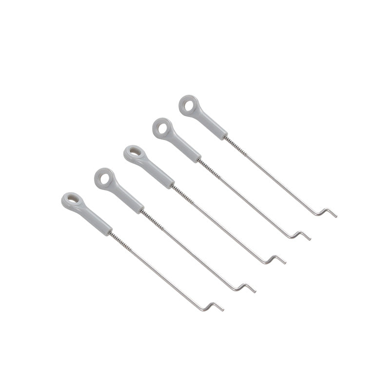Set of five linkage rods for 64mm F-16 RC model control.