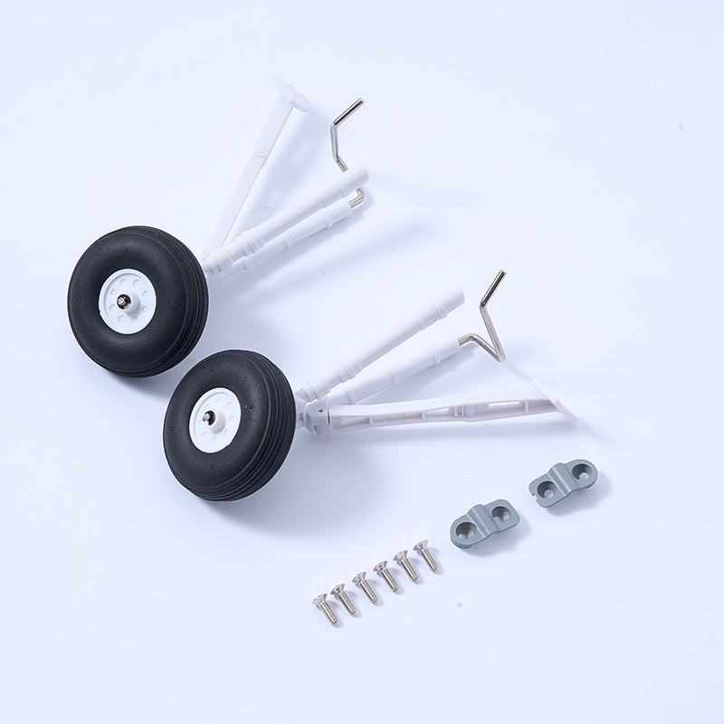 64mm F-16 Main Landing Gear Set （pairing left & right）Battlefield Gray