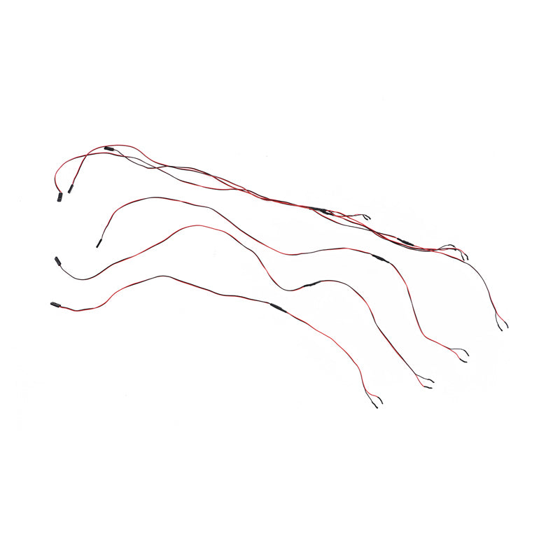 Wiring harness set for RC models in red and black colors.