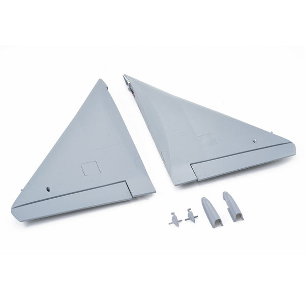 Gray main wings for 64mm J-10 model, suitable for RC aircraft assembly.