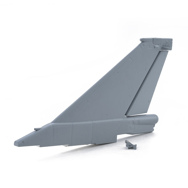 Gray and blue vertical stabilizer for 64mm J-10 RC airplane.