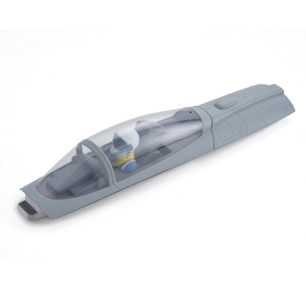 Gray and blue 64mm J-10 canopy with transparent top