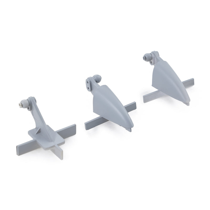 Gray control horns for 64mm J-10 RC airplane models