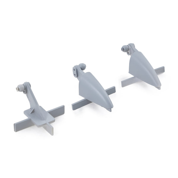 Gray control horns for 64mm J-10 RC airplane models