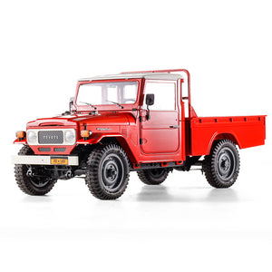 1:12 red TOYOTA FJ45 pickup truck model with detailed restoration