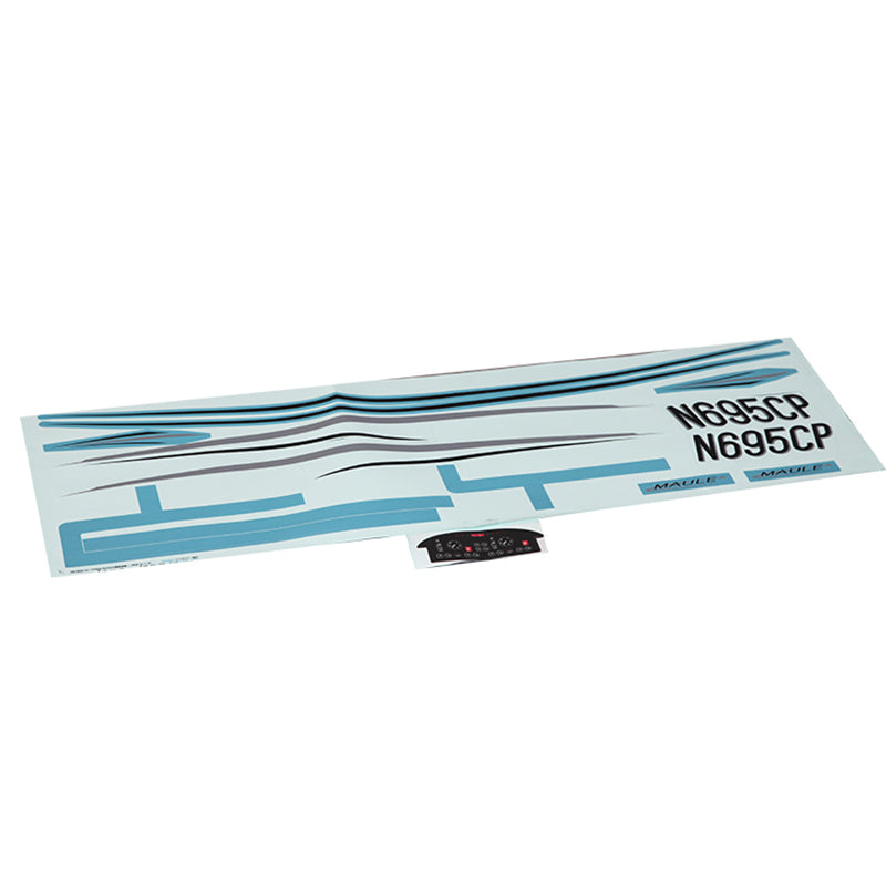 1500mm Maule RC airplane decal sheet with design and registration numbers