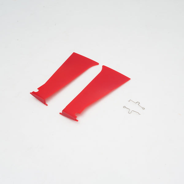 Red outer fairing doors for 1400mm P-51D model with clips