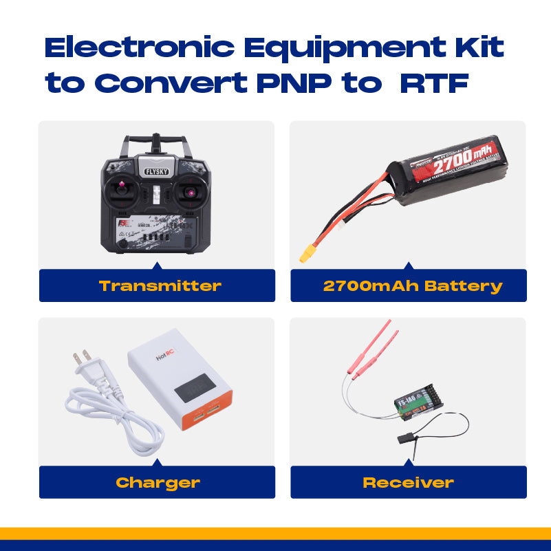🎁 Electronic Equipment Kit to Convert PNP to RTF (2700mAh Battery)