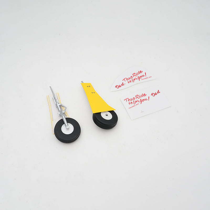 1100mm P-51 Voodoo main landing gear set with wheels and strut.