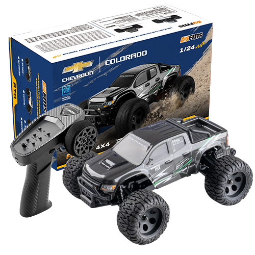 FMS 1 24 FMT24 Chevrolet Colorado Monster Truck RTR BLUE HeliDirect
