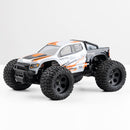 FMS 1:24 Chevrolet Colorado Monster Truck RTR in gray and orange with large wheels