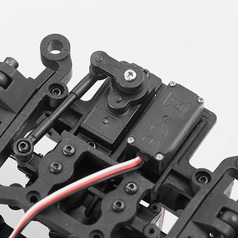 FMS 1:12 Hummer H1 steering servo and linkage assembly with CE marking