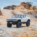 FMS FCX18 Hummer EV RTR remote control truck on rocky ground
