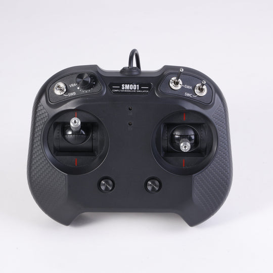 Beginner-friendly RC flight simulator controller with dual joysticks