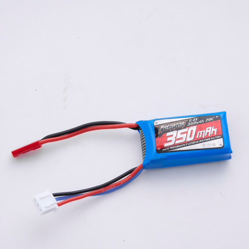 7.4V 350mAh 20C battery for RC models with JST plug