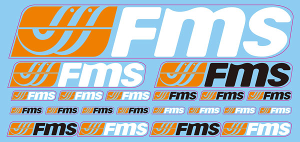 FMS Logo Decals | Premium Quality Stickers for RC Models | FMS