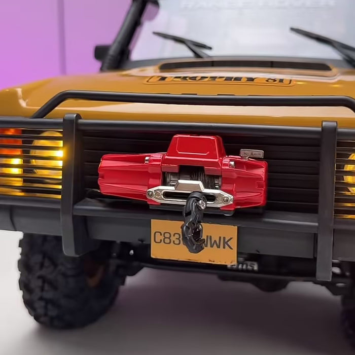 1:10 Single-Power Electric Winch (Red) - Includes Remote Controller and Receiver