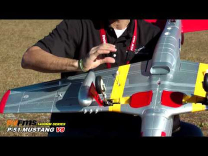 FMS 1450mm P-51D Red Tail V8 PNP