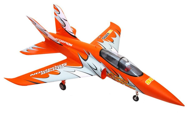 FMS EDF Jet 90mm Super Scorpion Orange with Reflex V2, PNP (Only Shipped to Canada)
