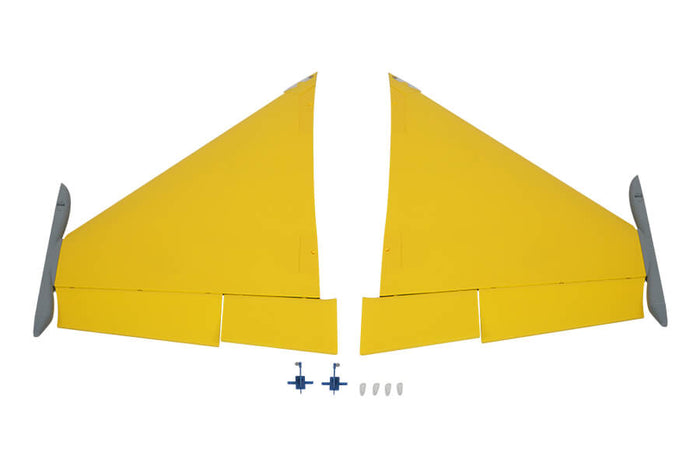 Yellow main wing set for 80mm Rafale RC airplane model