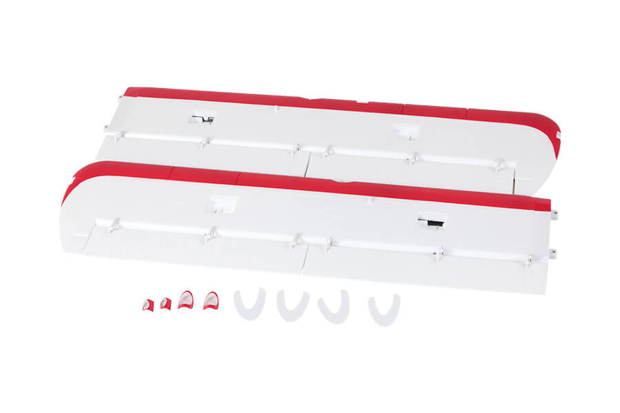 2000mm Beaver V2 RC airplane main wing set in red and white