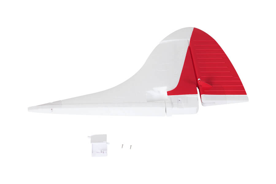 2000mm Beaver V2 vertical stabilizer in white and red