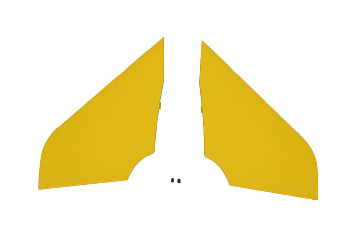 Yellow canard wings for 80mm Rafale RC airplane