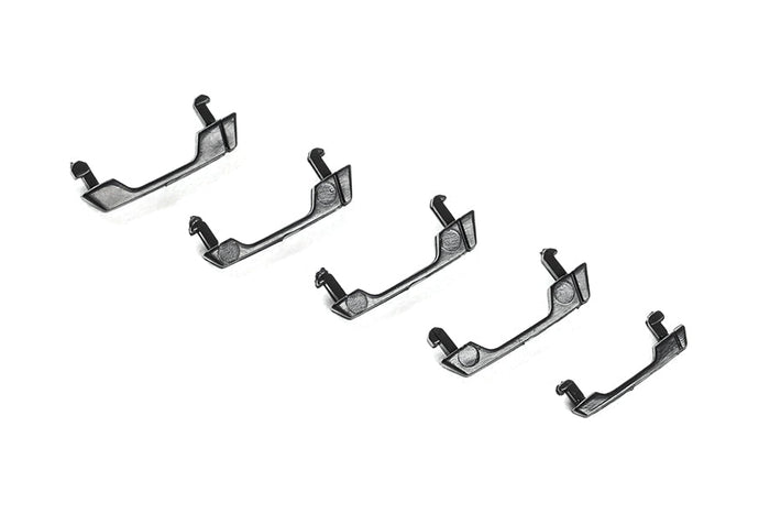 Set of black plastic handle brackets for RC model customization