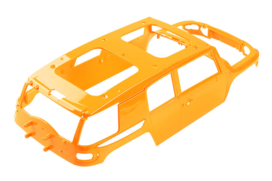 1:18 FJ Cruiser body shell in yellow, unpainted for RC model customization