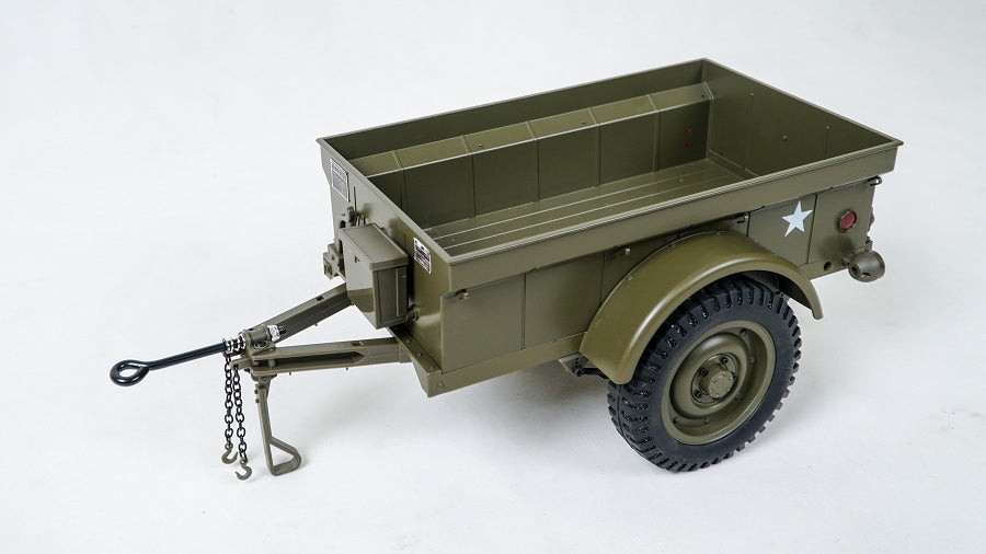 1:6 scale 1941 MB scaler trailer for RC cars in military green